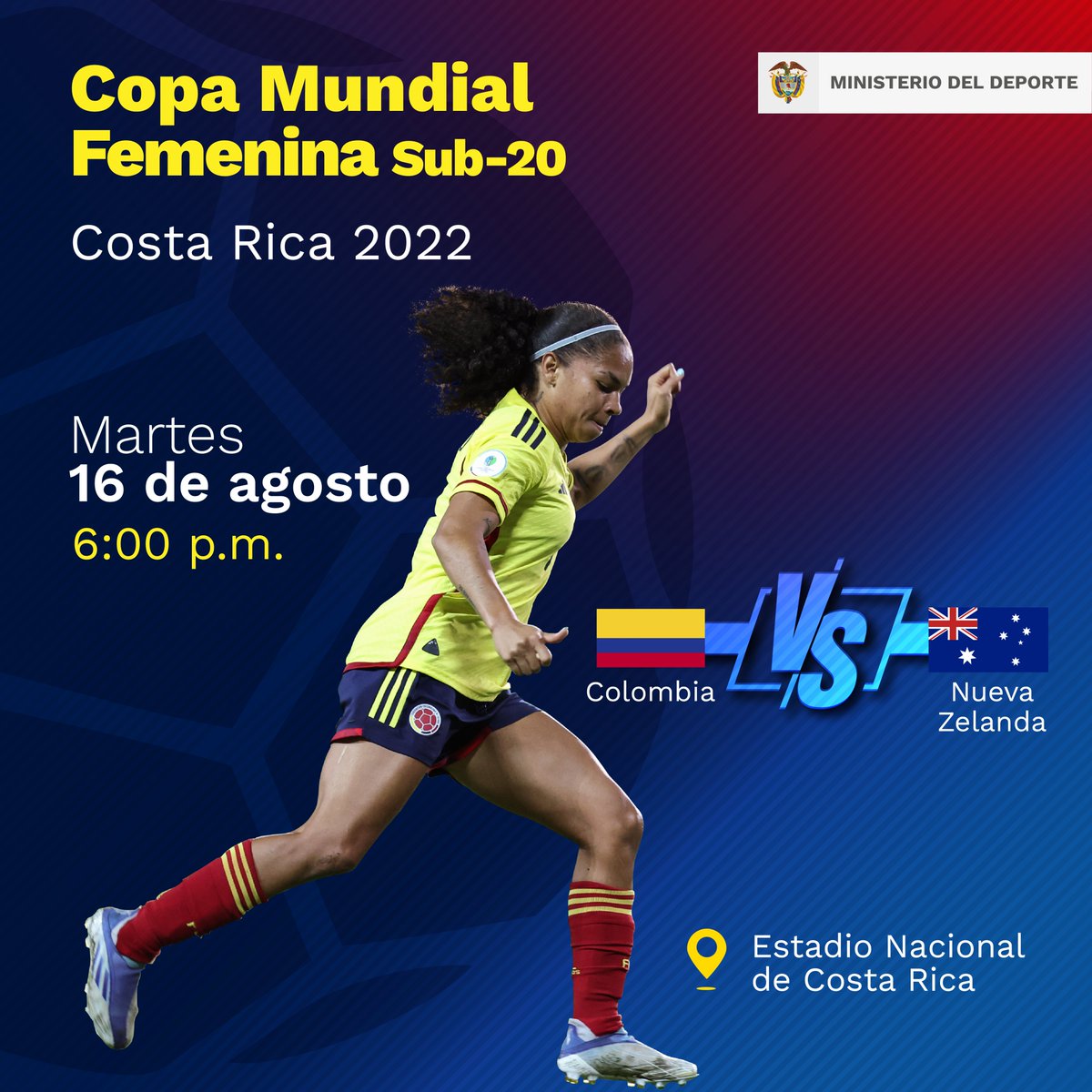 ¡Vamos por la clasificación! La <a href="/FCFSeleccionCol/">Selección Colombia</a>  buscará sellar su paso a los cuartos de final de la Copa Mundial Femenina Sub-20. 

Toda Colombia las acompaña en este sueño mundialista. #VamosJuntas