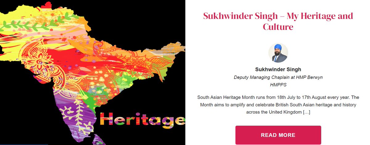 South Asian Heritage Month runs 18th July to 17th August. The theme for 2022 is Journeys of Empire. 

In this Insights Guest Blog, HMPPS Sukhwinder Singh <a href="/5ukhwinder/">Sukhwinder Singh</a> explains more about the Punjab culture &amp; an intriguing travel experience.

Take a read ➡️ hmppsinsights.co.uk/blog/
