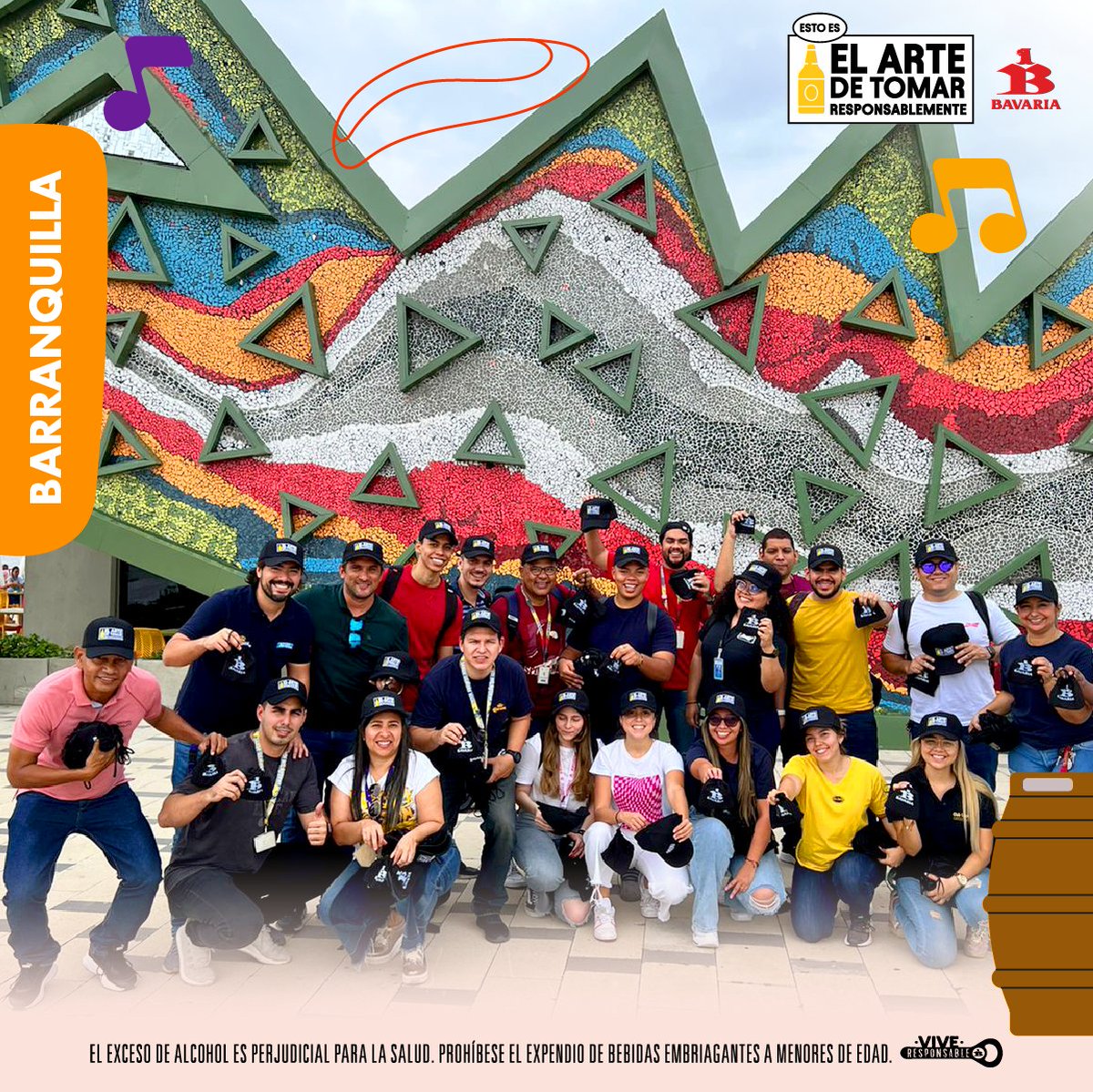 BAVARIA_OFICIAL's tweet photo. ¡Queremos que esté #TBT perdure por siempre!
Está es la muestra de unión del equipo #BAVARIA que disfruta compartir #ElArteDeSaberTomar. Acá nuestras memorias de una jornada llena de arte, música y conciencia de consumo responsable. #ViveResponsable https://t.co/125kgSfgkx