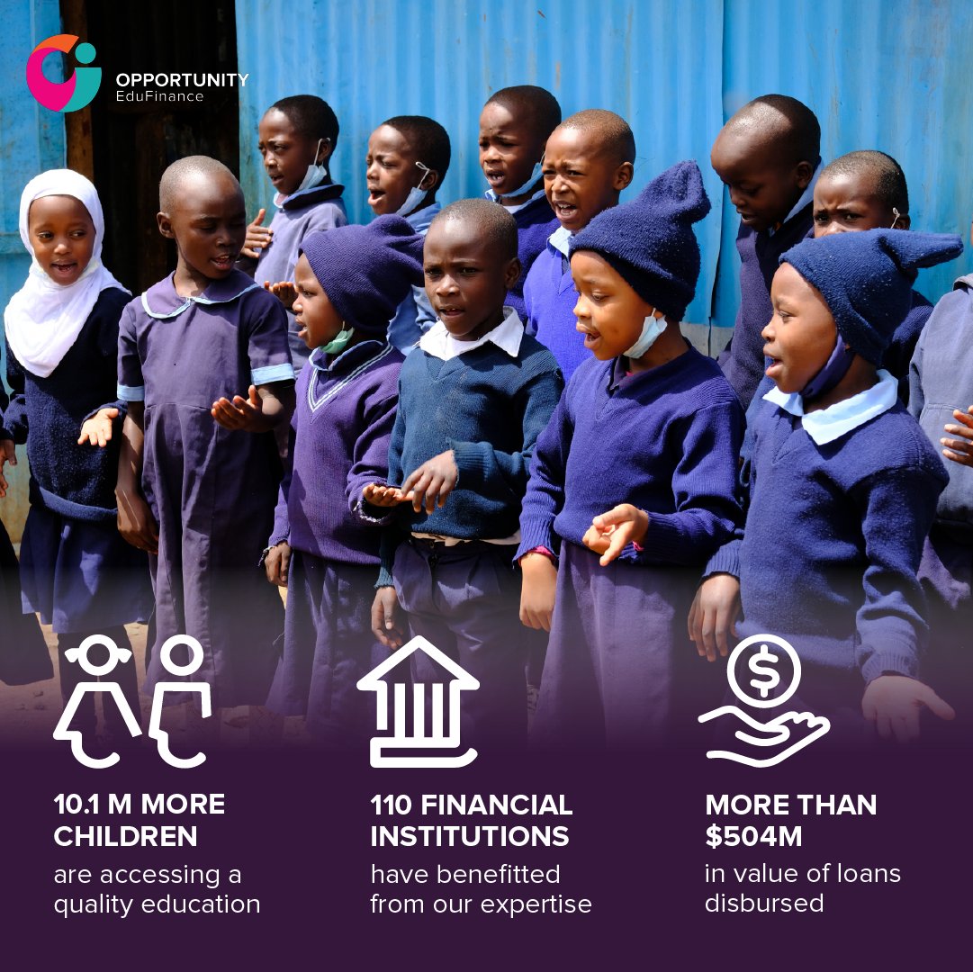 Our mission is clear - getting more children into better schools with social finance. Today we celebrate the massive impact of our collective work benefiting more than 10.1 million children with over US$504 million invested into education #sdg4 #TransformingEducation #LetMeLearn