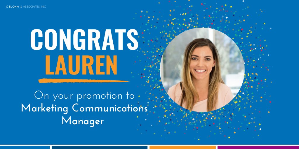 CBlohmAssoc's tweet image. After eight years of delivering top-notch service to our clients, Lauren will be leading CB&amp;amp;A’s marketing strategy while overseeing the agency&apos;s internal team of PR and content experts. Congratulations, Lauren! We’re grateful for your dedication to the education industry. 🙏
