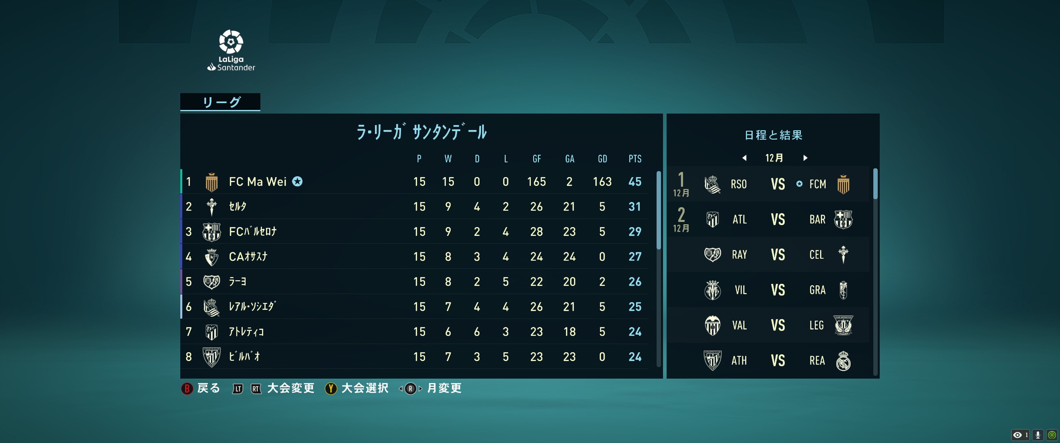 Uzivatel Isashi Che Ma Wei Matsui Na Twitteru Fifa22 丨fc Ma Wei丨34 35丨 Uefa Clグループステージ第5節 リーガ第15節 T Co Lzwmzws5gu Twitter