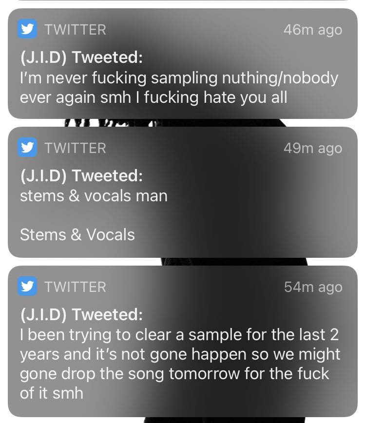 FittsBryce's tweet photo. Hate seeing legal stuff get in the way of an artists creative vision

Stop playing with JID https://t.co/YKdLuFiwUd
