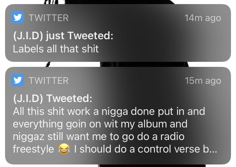 FittsBryce's tweet photo. Hate seeing legal stuff get in the way of an artists creative vision

Stop playing with JID https://t.co/YKdLuFiwUd