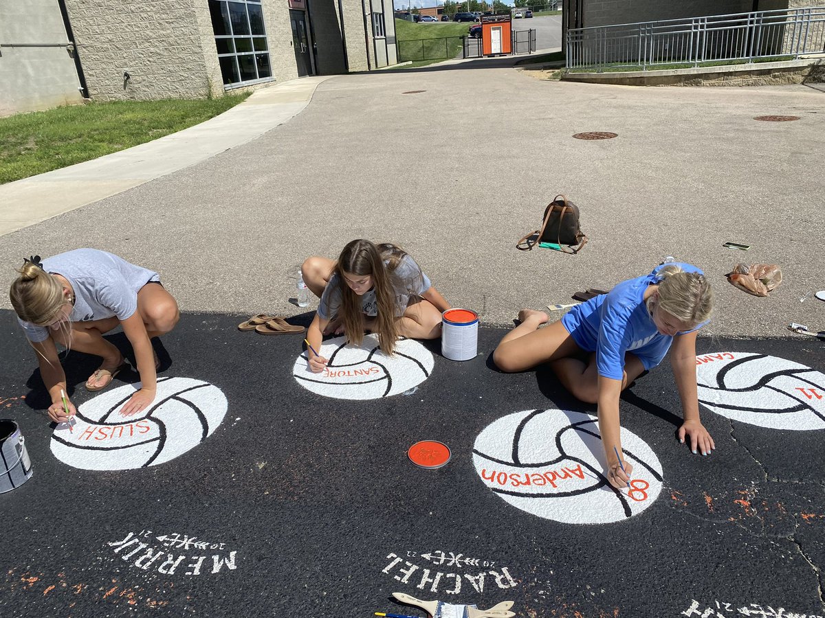 Anderson Volleyball (@vball_ahs) on Twitter photo Fun painting today with the seniors!!! Huge thank you to <a href="/AHSRaptorsAD/">AHS Athletics</a> for the paint & for supporting everything we do!! Fun painting today with the seniors!!! Huge thank you to <a href="/AHSRaptorsAD/">AHS Athletics</a> for the paint & for supporting everything we do!!