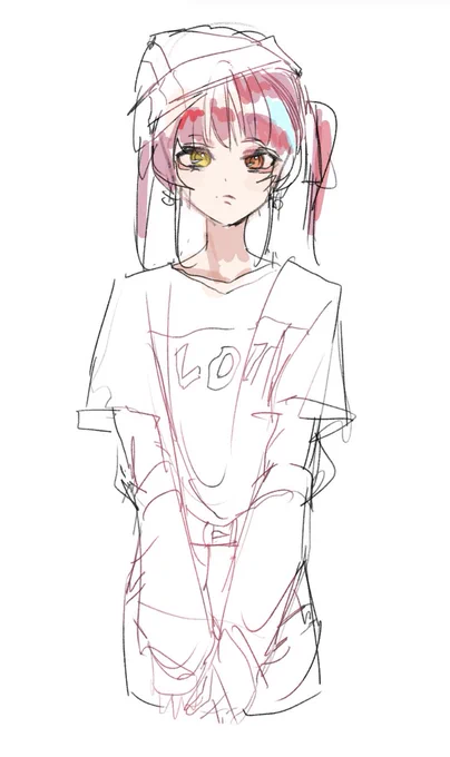 我慢できずに描いちゃったせんty 