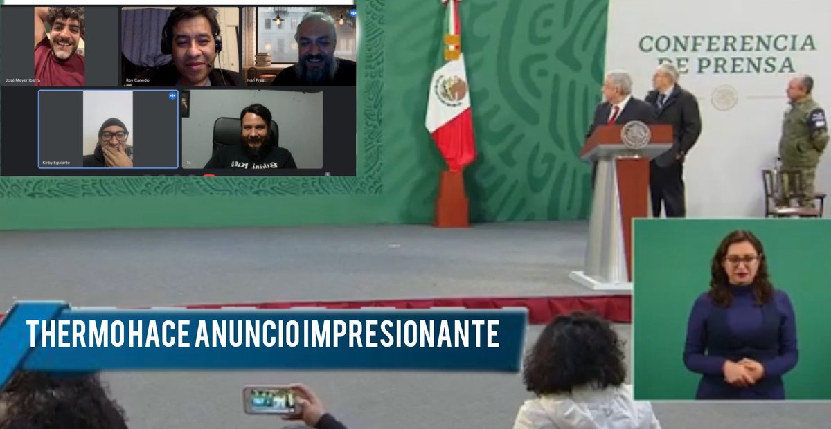 Salió en la mañanera.

<a href="/ThermoBand/">Thermo</a> <a href="/josemeyeribarra/">José Meyer Ibarra ☭</a> <a href="/Roycanedo/">Roy Cañedo</a> <a href="/IvanPrez/">Viejo Horrible</a> <a href="/colorveneno/">ＭＩＫＥＨＥＭ</a>  <a href="/kirby/">Kirby</a>-thermo

Madre mía ..