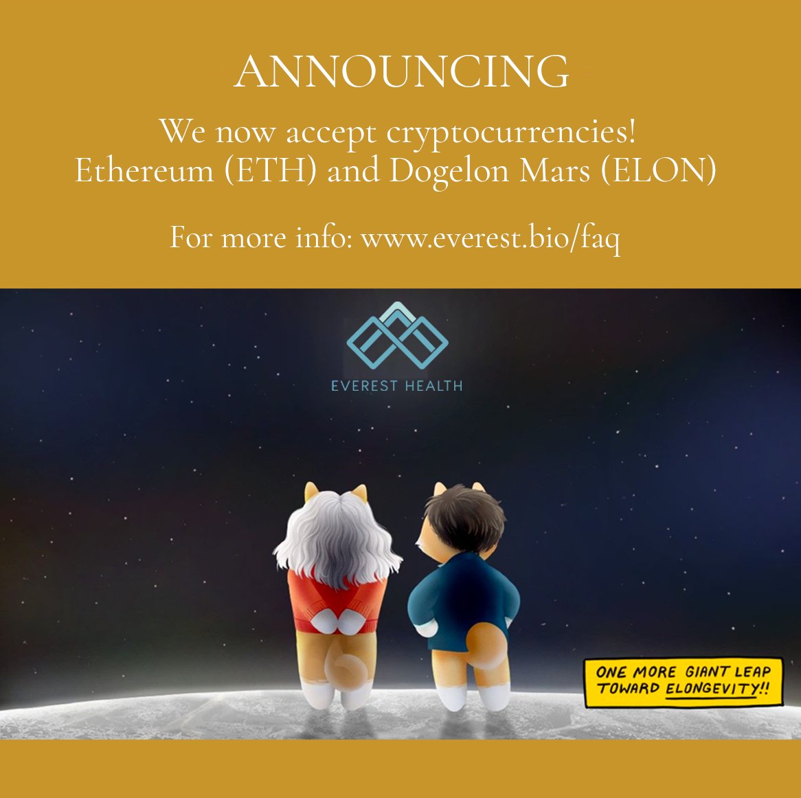 RuizSurge's tweet image. Congratulations Everest Health and ETH and ELON communities for a synergistic partnership! Let's bring cutting edge medicine to as many as possible!! #DecentralizedMedicine #longevity #future