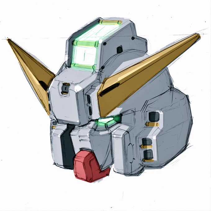 藤岡建機先生のヘイズル描いてみましたむ～じょんじょんさんキャライラストもうしばらくお待ち下さい#ガンダム#ヘイズル#藤岡建機 