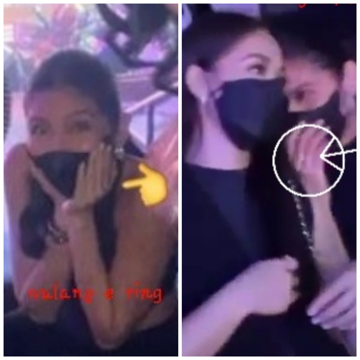 Maine with EB dabarkads Allan , Paolo , Rissa Mae, direk Putsi, Maja with BF at siempre the leading gay of the Sarzuela Atae💩 in
Xylo ,na cousin nya ang owner.
Pero ipinapansin nya na di nya suot ang  e ring nang Fake Proposal kundi yung bigay ni Alden.
#BOYCOTTMZETxAPTxGMA526