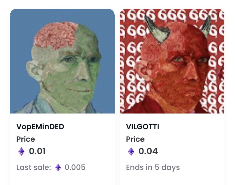 Two Vangotti up on the market check it out!!
#nft #NFTCommunity #nftcollectors #NFTCollection #vangogh #nftart #NFTProject #NFTshilling #NFTdrop