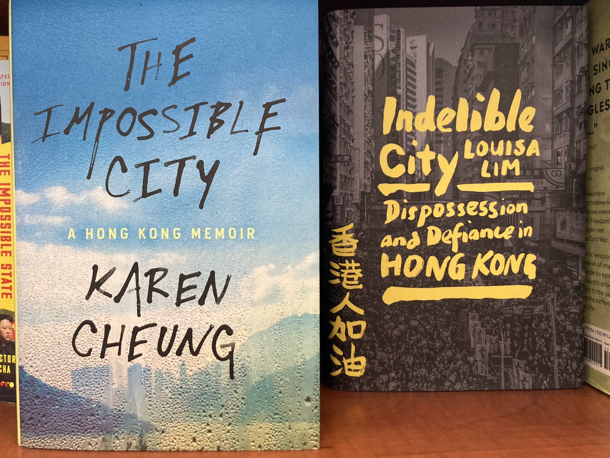 tingguowrites's tweet photo. Happy finds at @ParagrapheBooks, #Montreal: latest works on Sinophone Asia by @jwassers @mauracunningham @karenklcheung @limlouisa @hofunghung &amp; more. Small suggestion: feature women authors esp those from HK for books on HK (as I did w my rearrangement👌☺️) https://t.co/n5NE9VVVv4