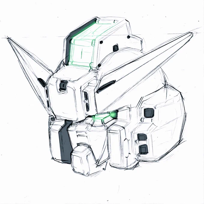 藤岡建機先生のヘイズル描いてみましたむ～じょんじょんさんキャライラストもうしばらくお待ち下さい#ガンダム#ヘイズル#藤岡建機 