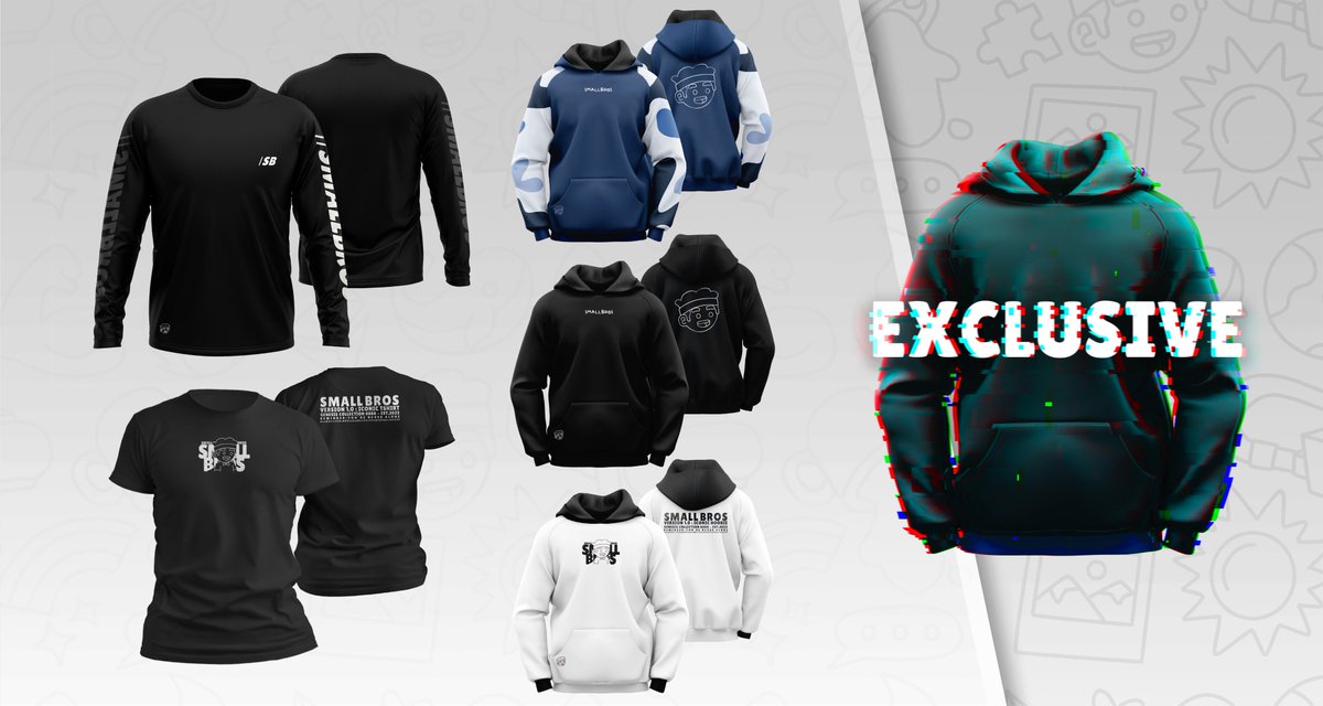 oguzhankocakli's tweet photo. Woohoo! @SmallBrosNFT announced amazing merch products today! 🤩
Let's look details;
👉🏼 If you have a 3 Bros or less, get one free item.
👉🏼 If you have 4+ Bros, get a free order (5 items).
👉🏼 If you have 15+ Bros, get 5 items + an exclusive hoodie.
Let's buy some Small Bros!💎 https://t.co/hj5ufKX3Tm