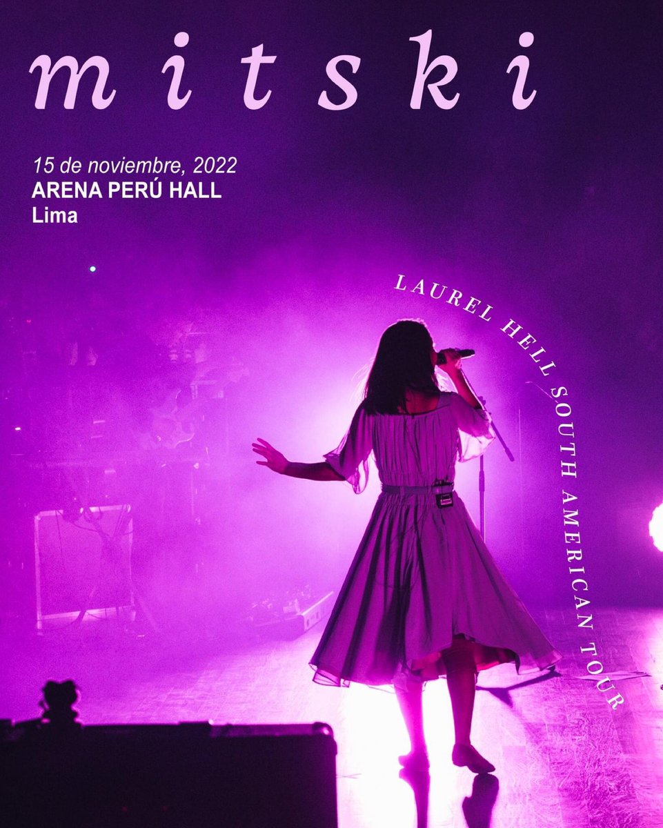 La cantautora japonesa-estadounidense Mitski (<a href="/mitskileaks/">mitski</a>) llegará a Lima el próximo 15 de noviembre para dar concierto íntimo y extendido en el @arenaperuoficial (Hall). 🎟 Boletos en venta desde el 18.08 alas 9 a.m. en <a href="/teleticketperu/">Teleticket</a>.

Gracias a <a href="/artes_peru/">Artes Perú</a>.

#mitski