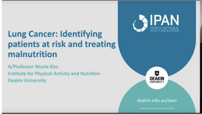 Respiratory Dietitians (@respdietitians) on Twitter photo Huge thanks to <a href="/NicoleKKiss/">A/Prof Nicole Kiss</a> for talking to us & sharing leading research around malnutrition & sarcopenia in lung cancer. Inspiring to hear all the hard work you've done & thank you for putting up with the UK to Aus time difference to tell us about it! Huge thanks to <a href="/NicoleKKiss/">A/Prof Nicole Kiss</a> for talking to us & sharing leading research around malnutrition & sarcopenia in lung cancer. Inspiring to hear all the hard work you've done & thank you for putting up with the UK to Aus time difference to tell us about it!