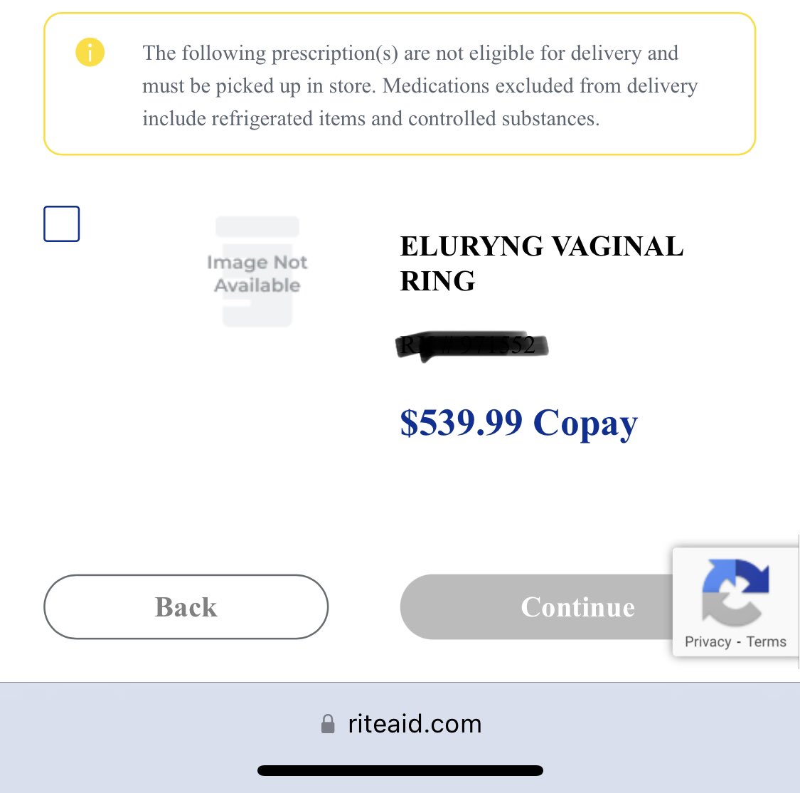 esqtired's tweet photo. So I am in between my student and career health insurance. This is the price of #NuvaRing without insurance in CA. Being female in the US in exhausting https://t.co/SoXAA8spg5