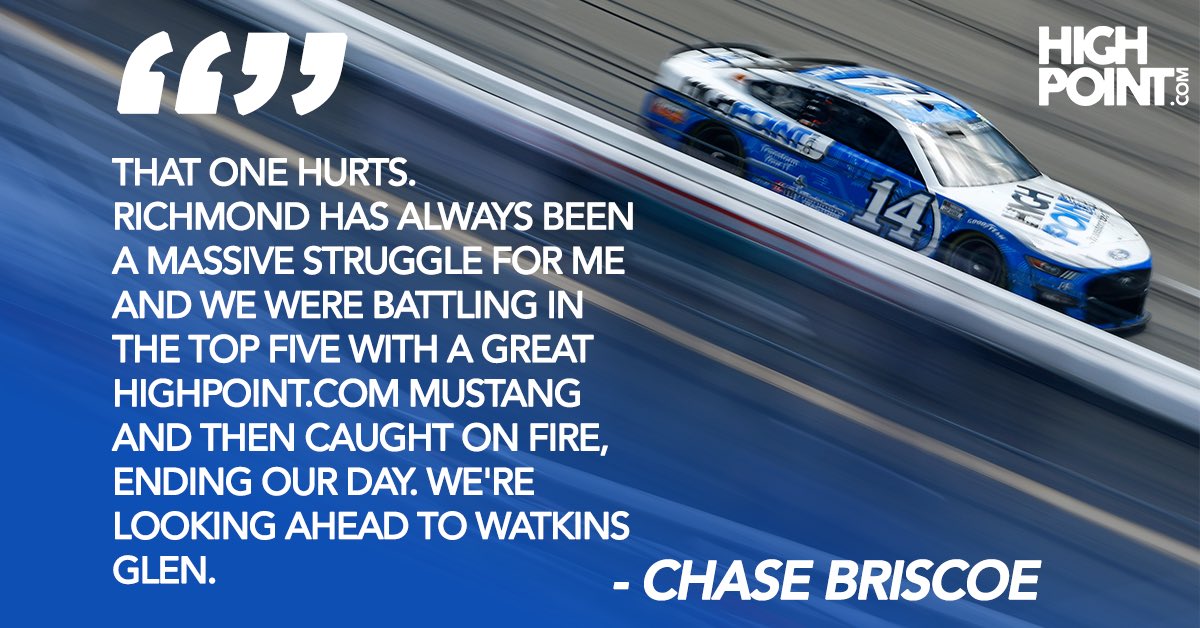 HighPoint's tweet photo. #NASCAR | #HighPoint | #TransformYourIT | @ChaseBriscoe_14 | @StewartHaasRcng https://t.co/BTg6HlfRCZ