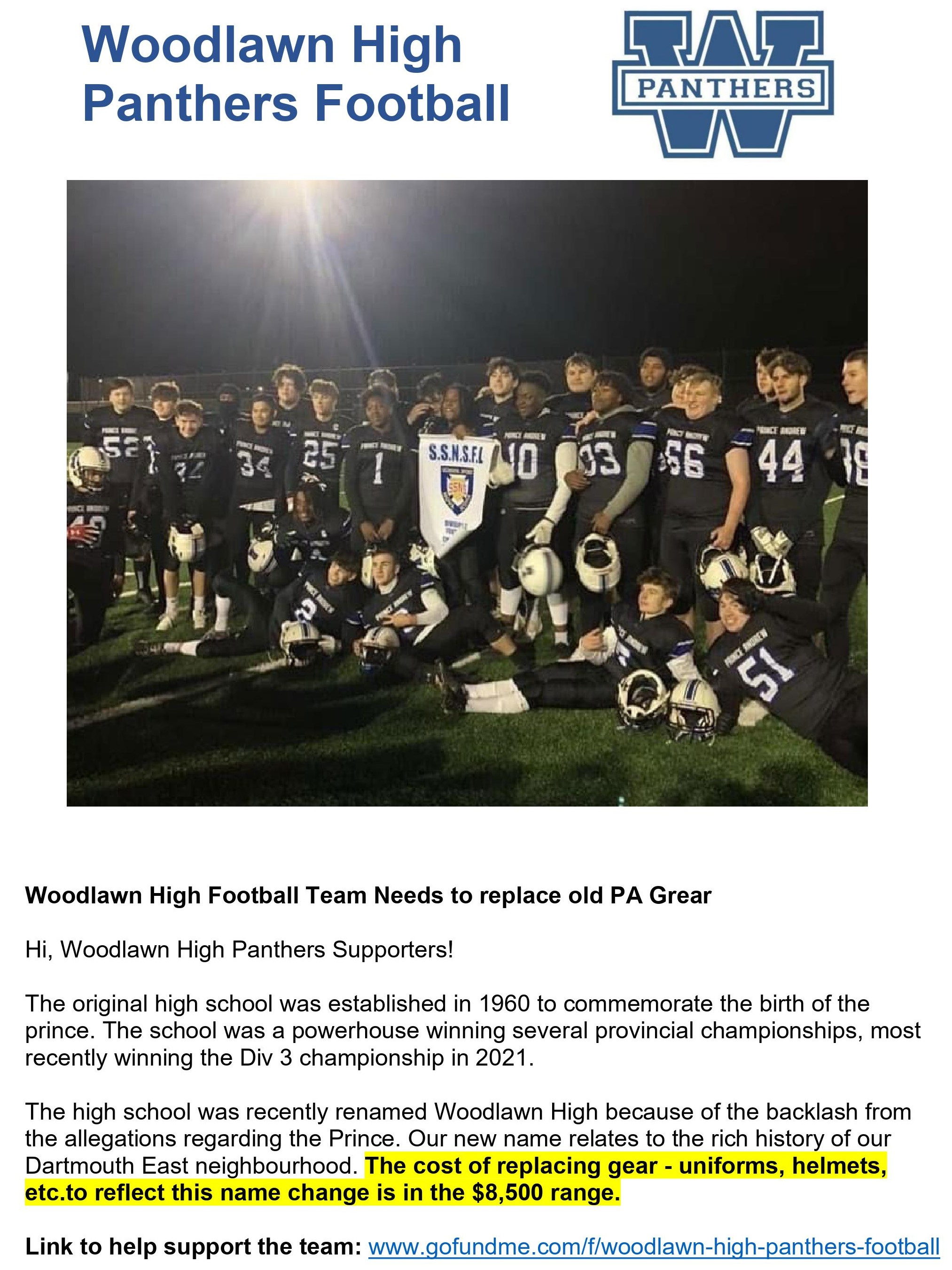 Woodlawn High Football Official 🇨🇦 (WoodlawnFB) / Twitter