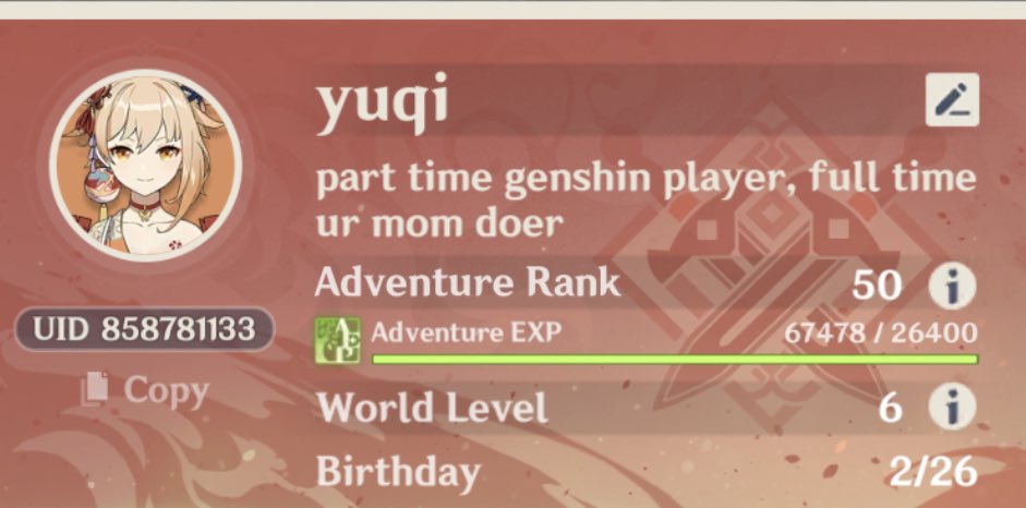 ascended my world lvl and went straight to ar 50 with spare exp 😭😭