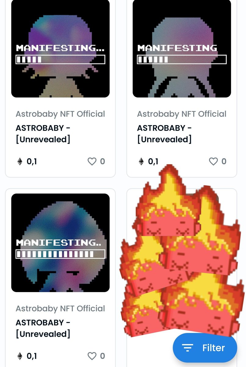 FitzyCap's tweet photo. #astrobabies trending! 🔥🔥🔥
https://t.co/uIcA8OAkKG
#Mint #MintingNow #mintlive
#NFTs #NFTCommumity #nftart #pixelart #NFTCommunity https://t.co/q8yr1KrEVs