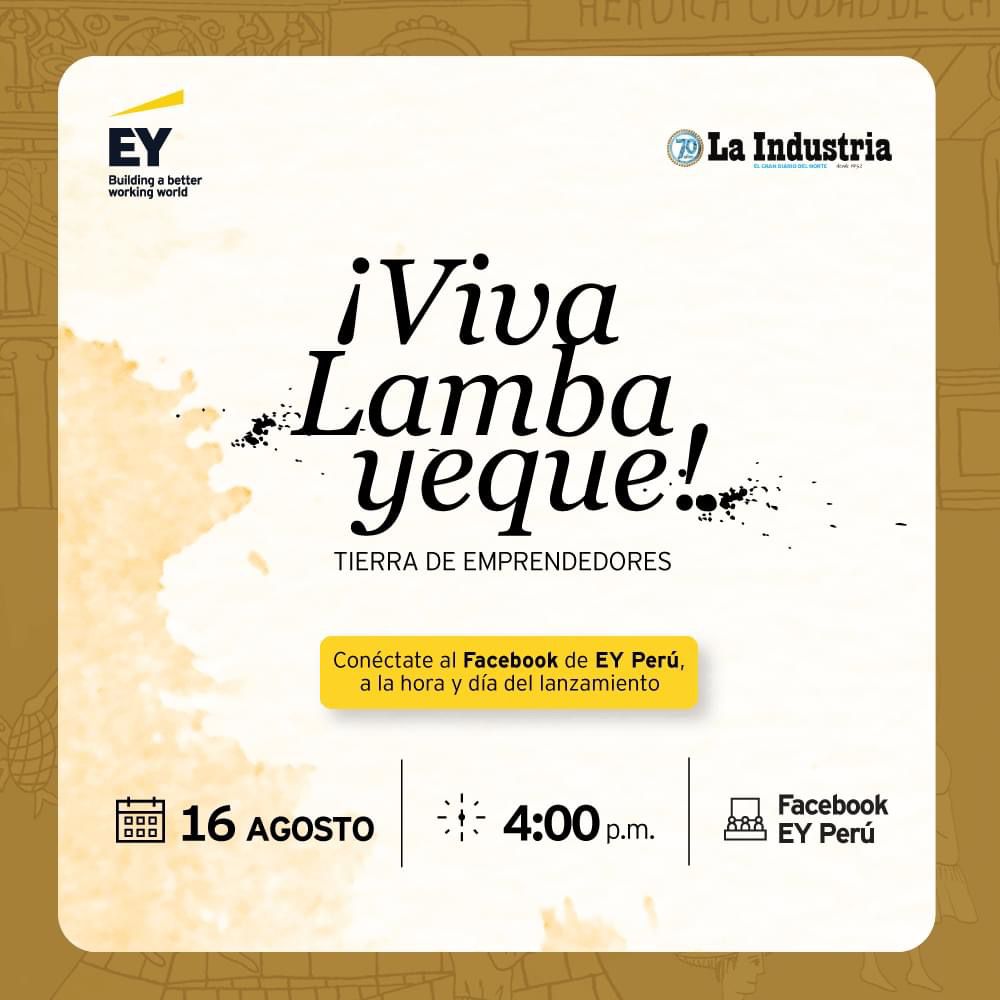 CostadelSolPeru's tweet photo. Te invitamos a las 4:00p.m. al lanzamiento virtual del libro “Viva Lambayeque: tierra de emprendedores”, En este libro se relata la historia de éxito de 10 familias empresarias, entre ellas la familia Mustafá, de grupo Costa del Sol.

Participa aquí (https://t.co/qORzCVXhgg) https://t.co/pZ6jQUOcjP