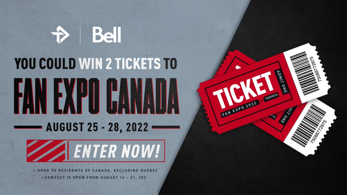 TorontoDefiant's tweet image. 🗣️ Chrissy WAKE UP!! Defiant &amp;amp; @Bell are giving away 2x VIP tickets for @FANEXPOCANADA!! 
 
Enjoy a weekend full of gaming, anime, comics and MORE on August 25-28! See you there 😘   
 
🖤 Follow us + @Bell 
🔁 RT + Like 
👥 Tag your duo
 
#RiseTogether | #BetterWithBell