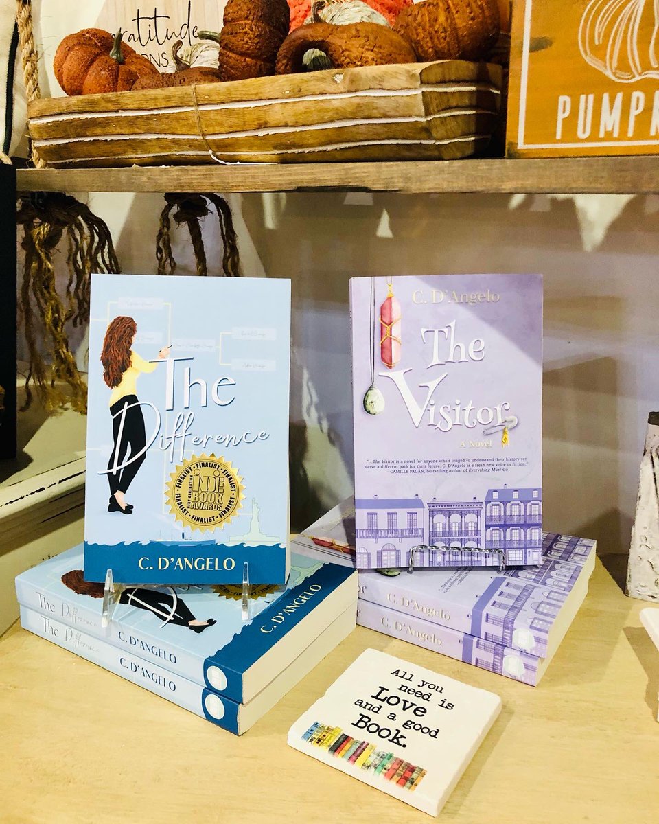 CDAngeloAuthor's tweet photo. Notice anything special on THE DIFFERENCE? So far it’s won three awards, including the @IndieBookAwards! If you’re in the area of Winter Garden, FL you can get signed copies of my books at Driftwood Market. Otherwise: https://t.co/A2V8FAacez
#CDAngeloAuthor #TheDifferencebook https://t.co/fKlnuY08iE