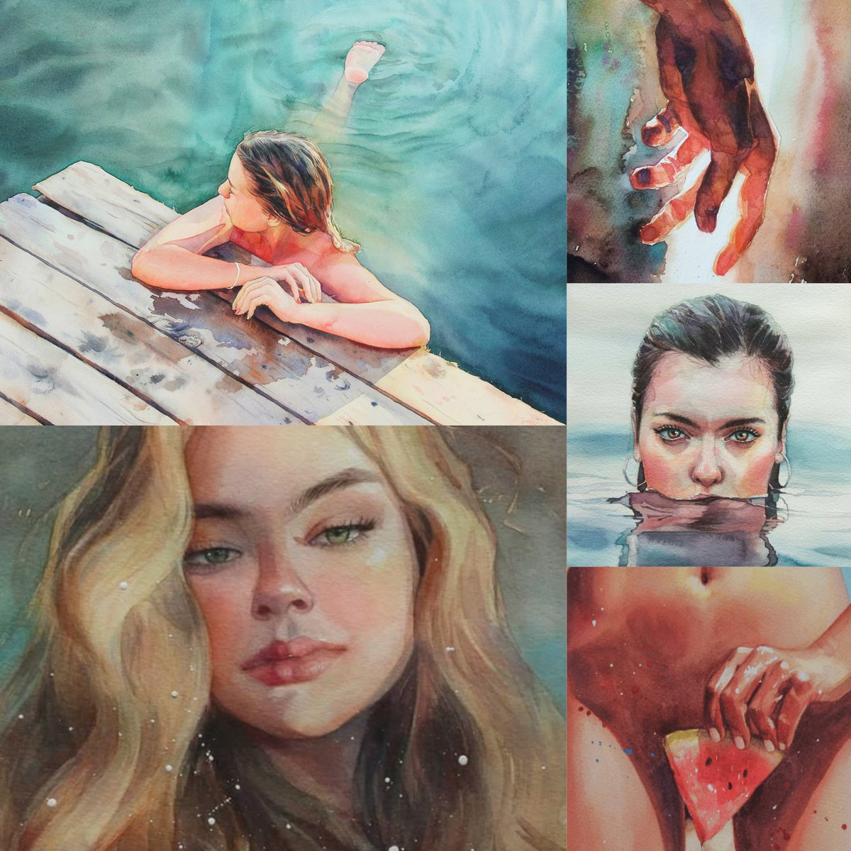 Dear friends!🦋 I have been preparing for a very long time and today I am glad to present my new collection "It's summer, hot summer. Bright watermelon color" on <a href="/opensea/">OpenSea</a>!Eternal themes of life... The sea, love, youth, fruit tan, pleasure, sunny fantasies. I hug everyone🤗❤️‍🔥