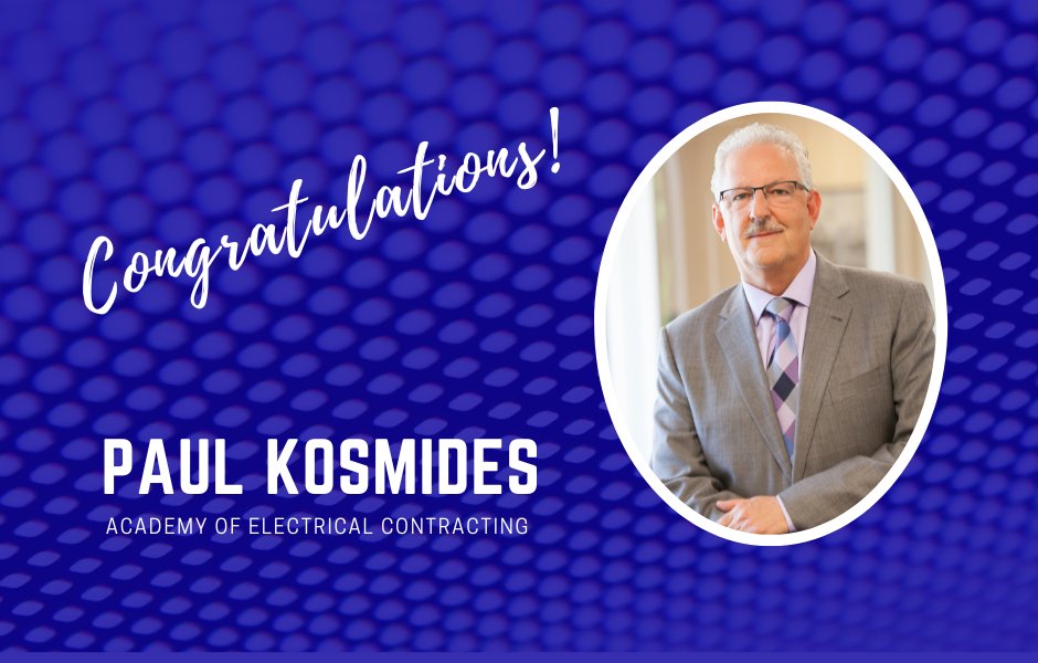 OlympiaTechElec's tweet photo. OlympiaTech principal, Paul Kosmides, has been inducted to the Academy of Electrical Contracting. The academy honors outstanding leaders in the electrical contracting industry who have rendered exceptional service to the industry and NECA. https://t.co/I3m2oC6GOP
