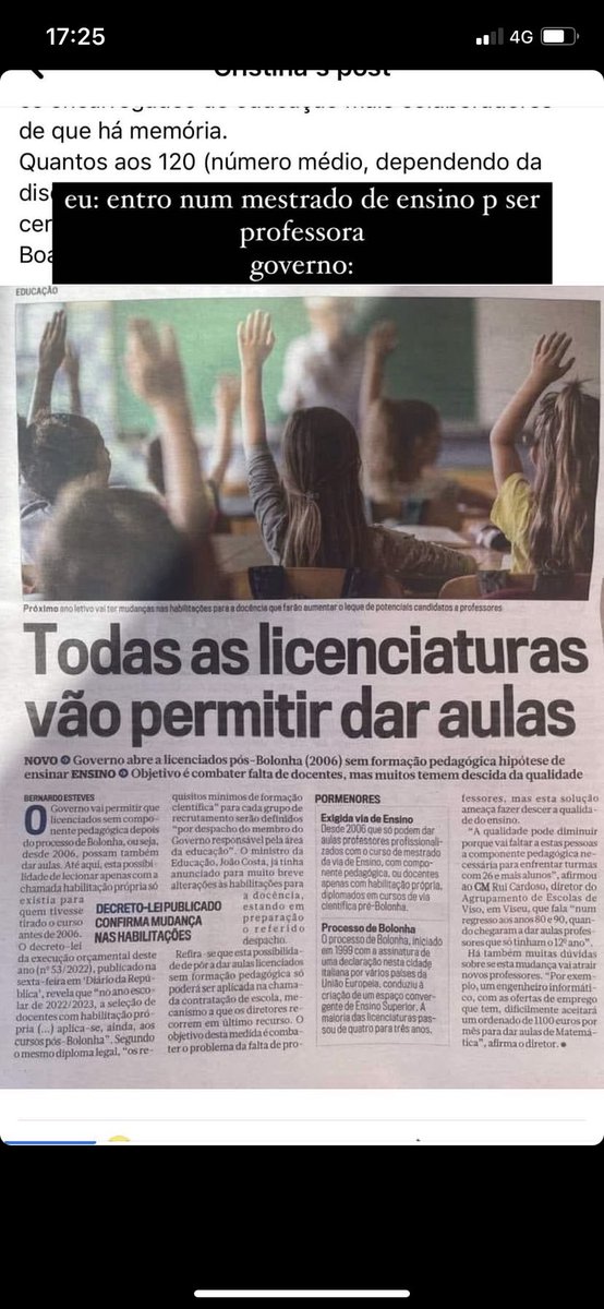 Não é assim que se combate a falta de docentes. Permitir que pessoas sem formação pedagógica deem aulas é totalmente errado. É apenas com a subida dos salários, da progressão na carreira e das condições de trabalho que se deve atrair pessoas para a profissão. Isto é vergonhoso.