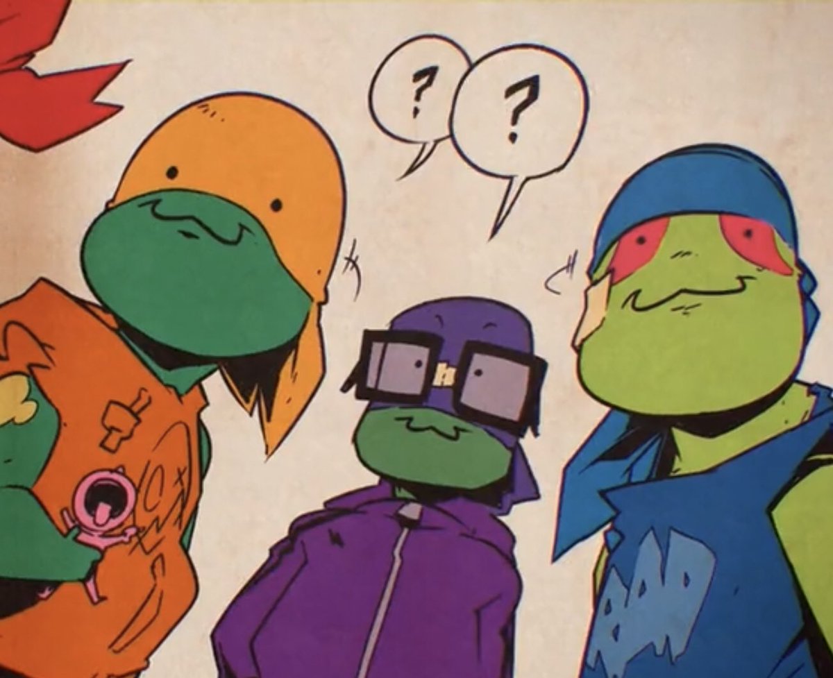 turtle_fan_'s tweet photo. These were the cutest designs for the baby turtles from any adaptation. Their little outfits…🥺 #SaveRiseoftheTMNT #rottmnt https://t.co/w3DQgSLUKT