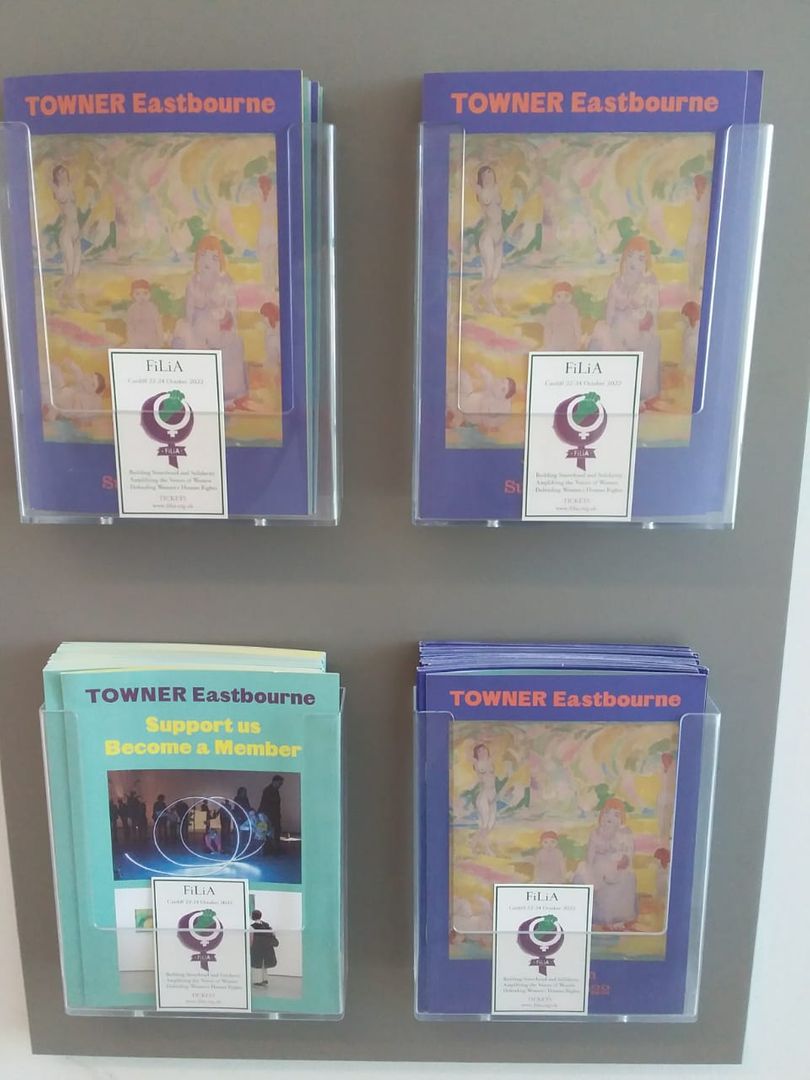 FiLiA_charity's tweet photo. Someone has been sharing information about #FiLiA2022 around #Eastbourne
We have 108 speakers / facilitators so far ...
45 sessions to chose from. THREE days of #Feminism
ALL ORGANISED BY VOLUNTEERS with NO conference funding.
#BuildingTheMovement
https://t.co/X6dOC6PLMP https://t.co/HopxbYhBav