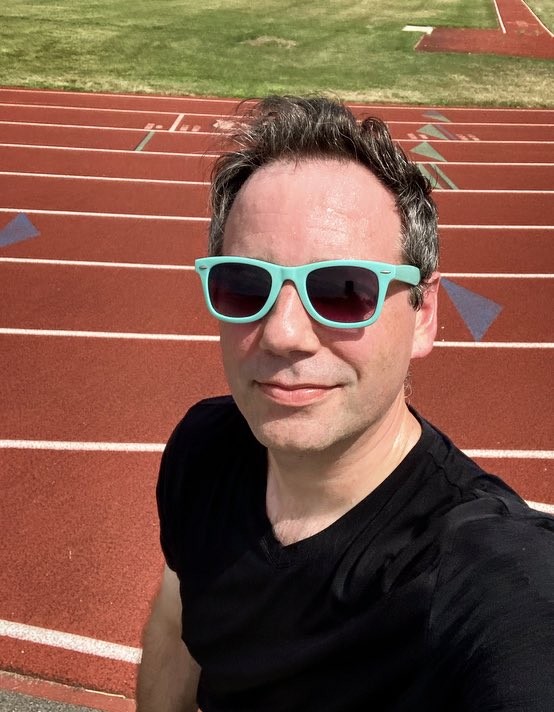 Ontologics's tweet photo. Running 3 miles on the track in preparation for tracking LP IV. Donโt forget that rulers have no rules, and they can kindly f*ck off. #MrYellStuff #HindsightMindsRight https://t.co/GvgLM5Ccu4