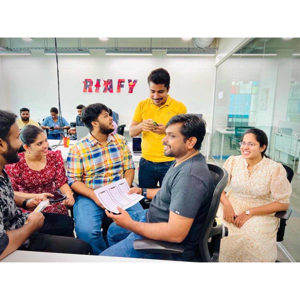 john_mathew's tweet photo. #RT @riafytech: Here’s a glimpse at our Spark Friday at Riafy HQ! https://t.co/yzM76YmZdk