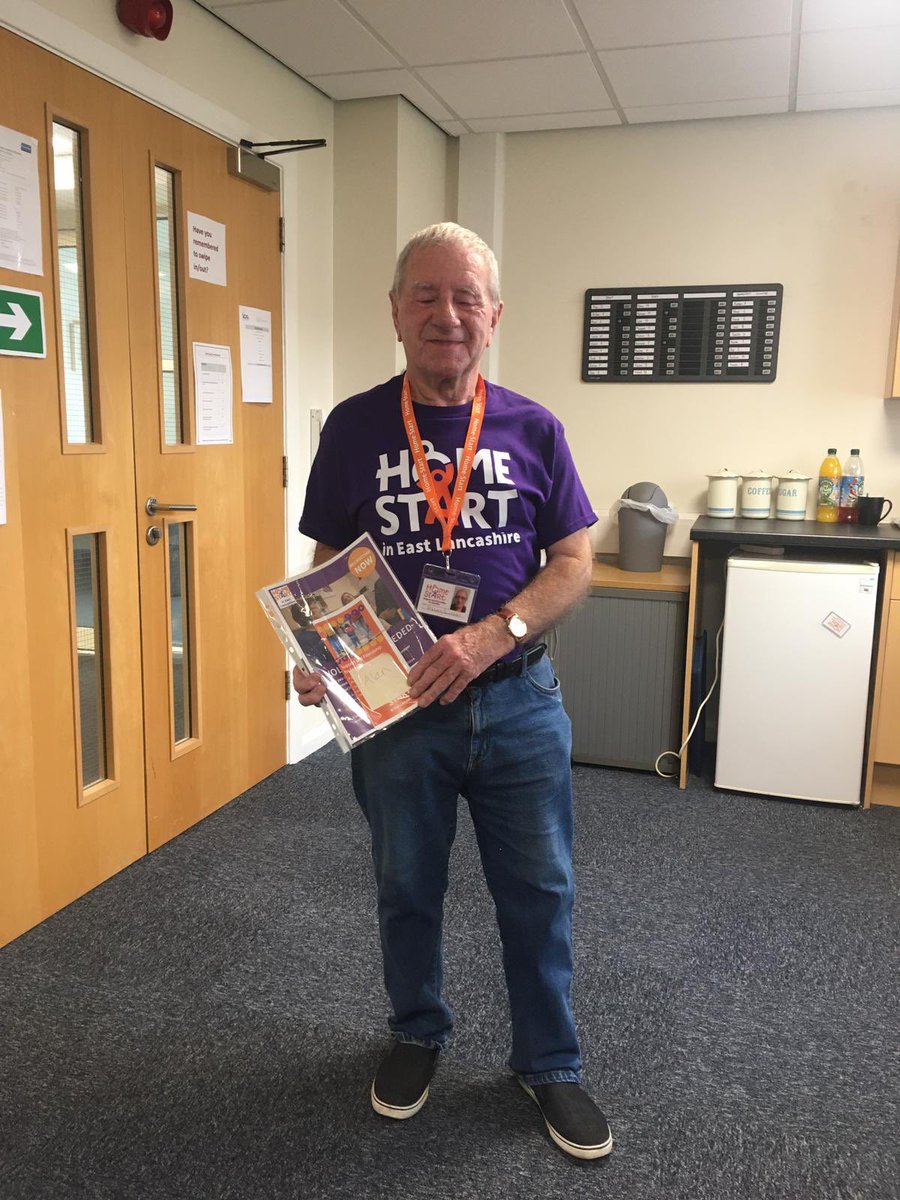 LancsHome's tweet photo. Thank you to Allan for braving the heat to get our posters and collection tins out into the community! Banked £50 last week! #amazingvolunteers #kindness #supportingfamilies #supportingthelocalcommunity #homestartineastlancashire https://t.co/JhYqrGetrA