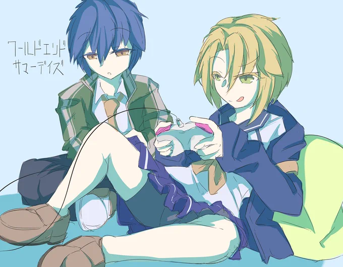 TLで見つけてやってみたらとても面白かったので……夏にやりたいゲームとしてはNo1だったので是非 #ワールドエンド・サマーデイズ 