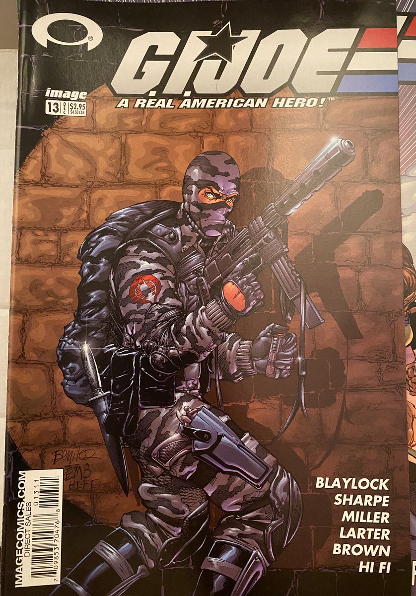 comicsmiz's tweet photo. #StillOrganizing #Comics I forgot that it was #Image that had the rights to #GIJoe after they cancelled the book at #Marvel. Shortly after, #DevilsDue would get the rights and they would become #IDWPublishing. #Image did have some cool covers by Joe Benitez. https://t.co/6Wef2o389y