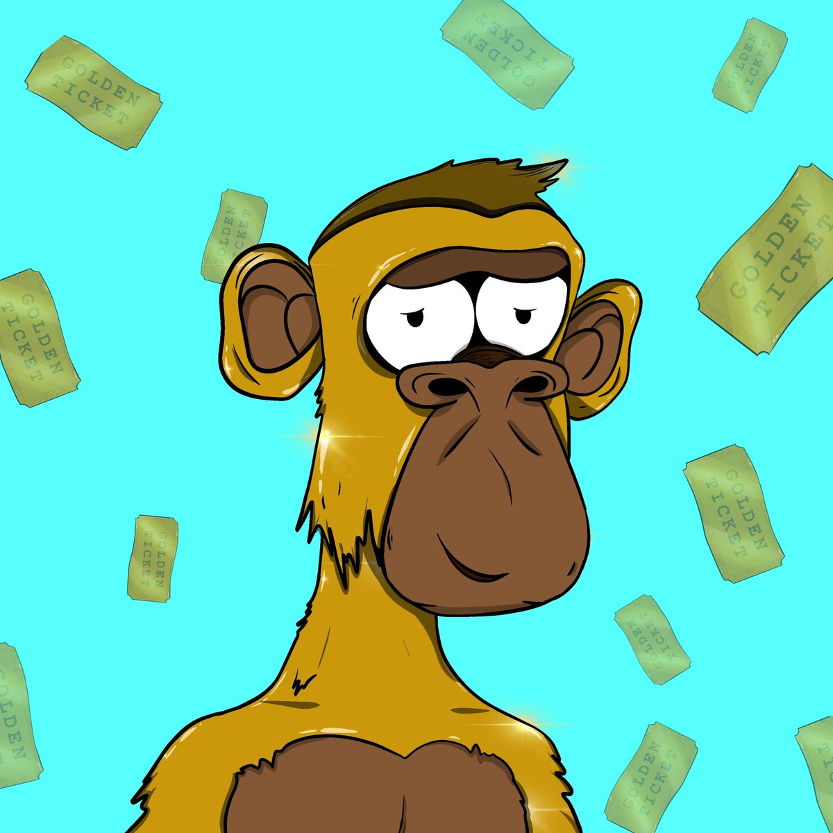 GoldenTicketAC's tweet photo. We have just joined twitter and are so excited to develop this project and build this winning community Wonka style! Follow us for updates and giveaways. Website and Discord coming soon. #NewNFTProfilePic #newnftproject #GTAC #goldenticketapeclub #goldenticket #NFTCommunity https://t.co/5sL5T3B845