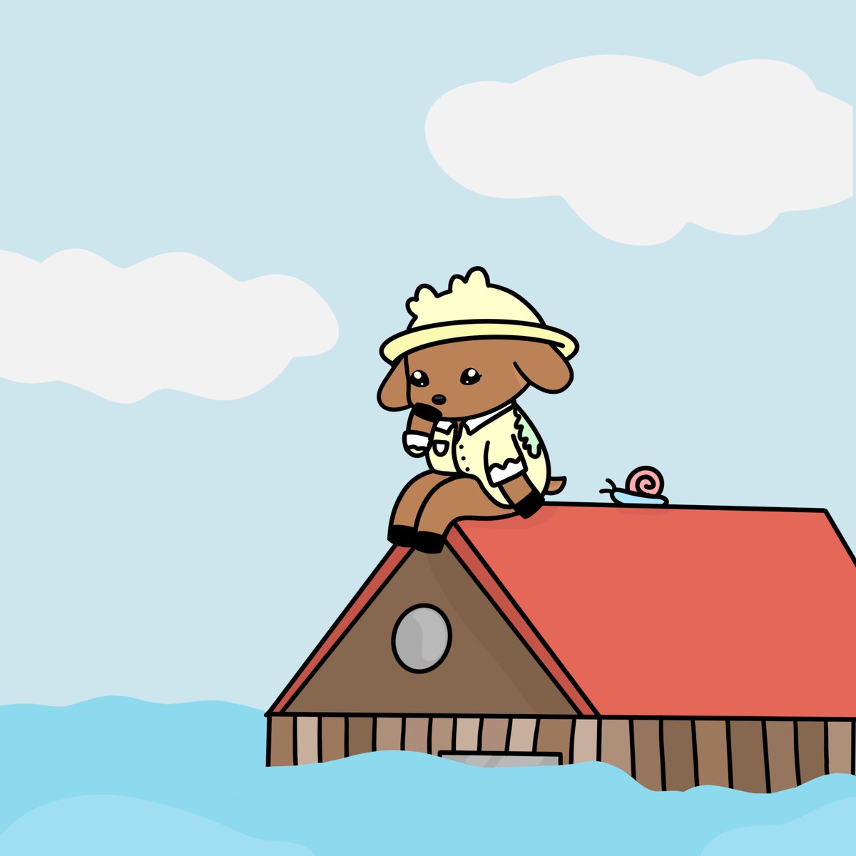 Help find Fawn #884 a new home 🌊

Rainfall washed away her home, luckily the rainhat was able to protect her. We now need a new home for #884..

Want to win this fawn? 
1⃣ Finish this sentence "Home is where..."
🔁 RT to raise awareness