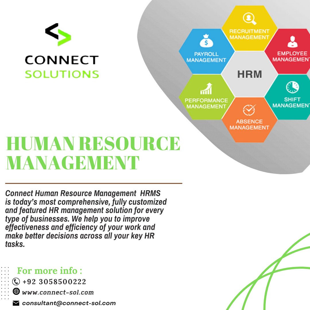 rconsultantcs's tweet photo. Connect HRMS has outstanding features which simplify organizational operations.#connectsol
#webservices
#webdevelopment
#BestDevelopment
#softwaredeveloper 
#webdevelopment
For More Details
Phone: 03058500222
E-mail: consultant@connect-sol.com
Website: https://t.co/PREFnvoIxU https://t.co/OKdRavu0DQ