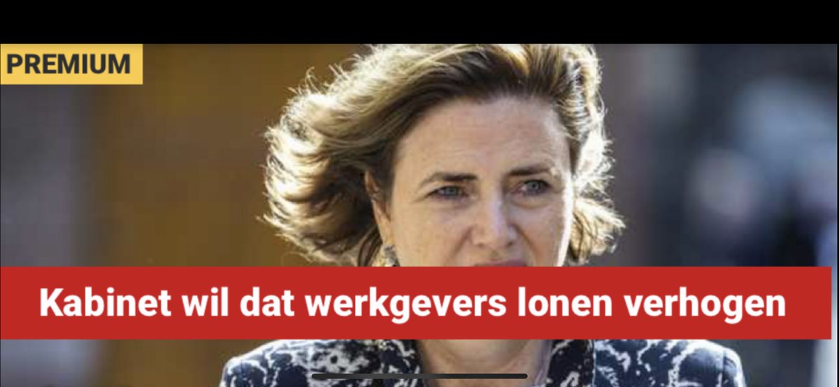 Beste kabinet, lonen omhoog betekent, prijzen omhoog van de producten of diensten….En dan? Lonen weer omhoog?

Nog meer goede ideeën kabinet? 
#wanbeleid