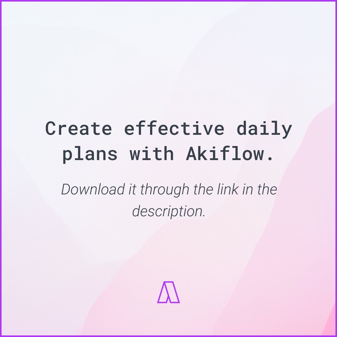 getAkiflow's tweet photo. Create effective daily plans with Akiflow. 

📚 Learn more about Akiflow: https://t.co/V8g2mpMkVf

#multitasking #multitaskingatwork #multitaskingfail #productivityhacks #productivitytool #planningtips #planningapp #timemanagement #timemanagementapp https://t.co/Kt1fxXmsXV
