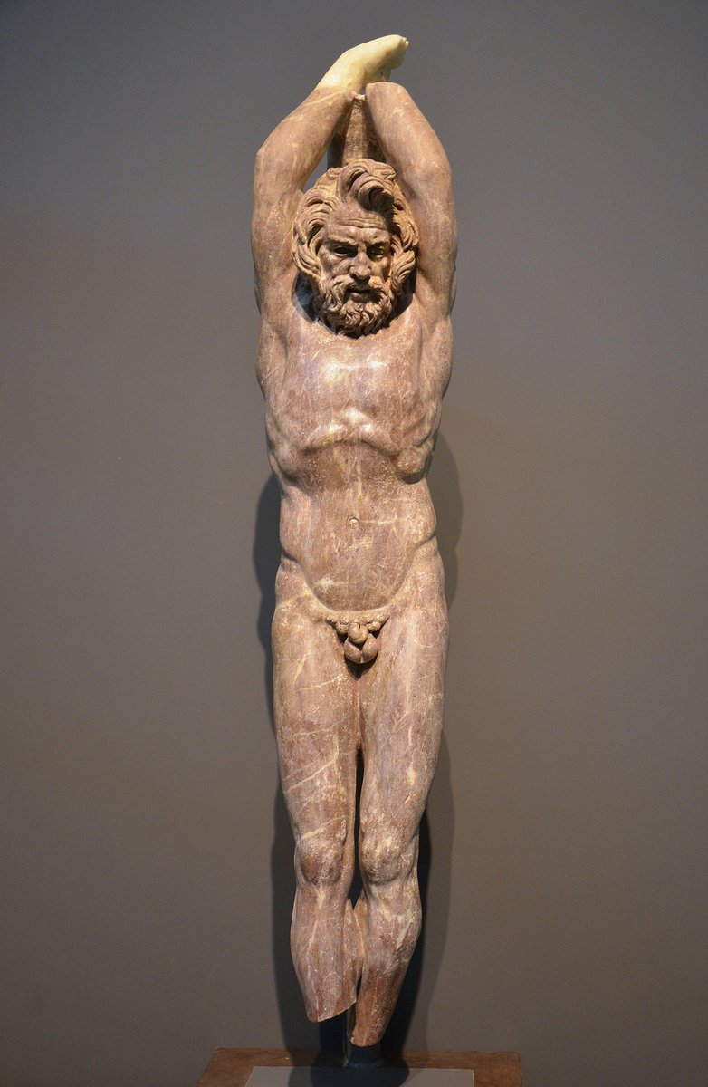 ColeccionMMoret's tweet photo. ...De todas ellas, una de mis favoritas es el #Marsias de #Vignacce, copia romana del reino de Adriano. La estatua e esculpió en mármol rojo para reproducir con mayor patetismo el efecto de la piel desollada...SIGUE ⬇️ https://t.co/cCENlZRjzA