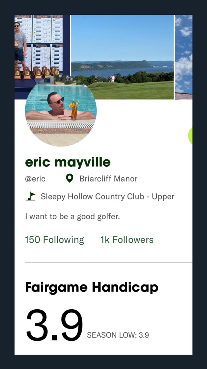 Barely a week after launching @fairgamegolf and I’ve got over 1000 set of eyes on each round now…

😅 no pressure.