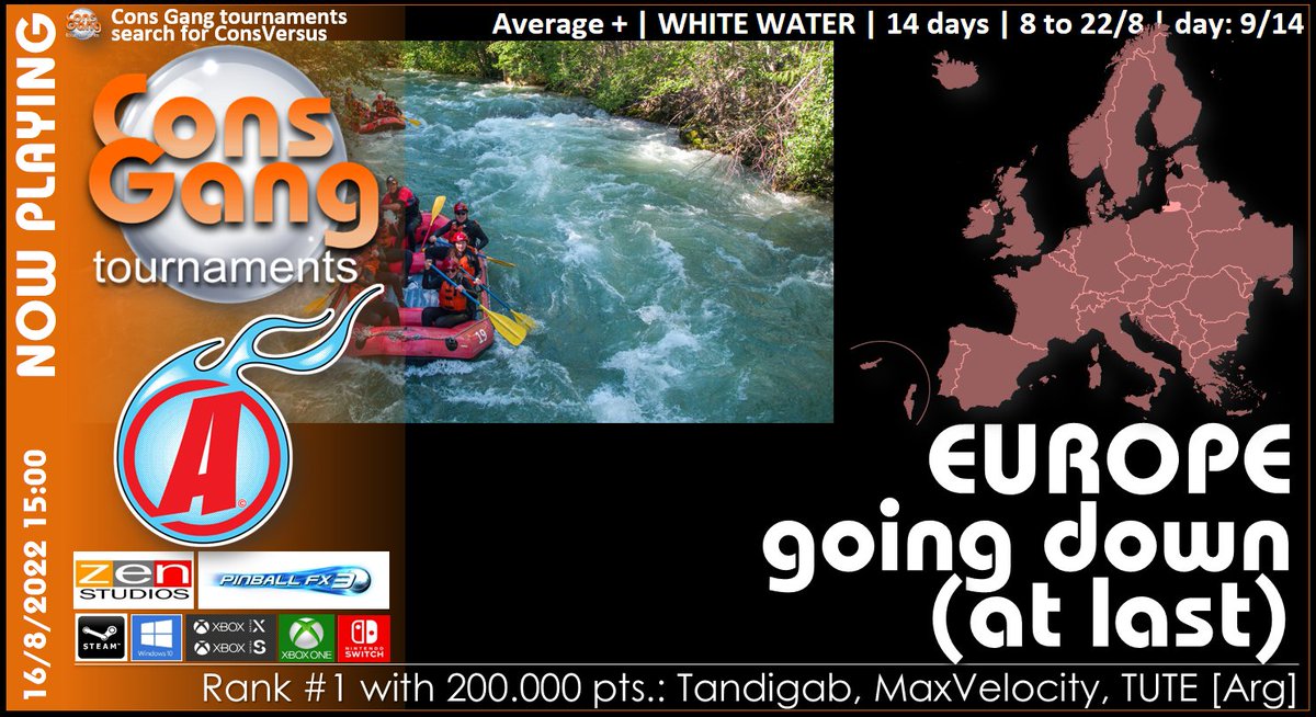 cons_gang's tweet photo. π AVERAGE + | WHITE WATER | 8-22/8 | day 9/14
CONS GANG | search for ConsVersus
#ConsGang #AveragePlus #PinballFX3 #NintendoSwitch #Xbox #Steam
www: https://t.co/oQCRtV13Ex
discord: https://t.co/WD3MhKC8bh https://t.co/PN7P4AhUjw