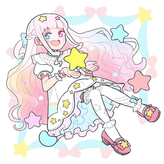 #描いたよこゆちゃ #星降こゆ1周年もうすぐ1周年お祝いたくさんの可愛いをありがとう!フライングお祝い 