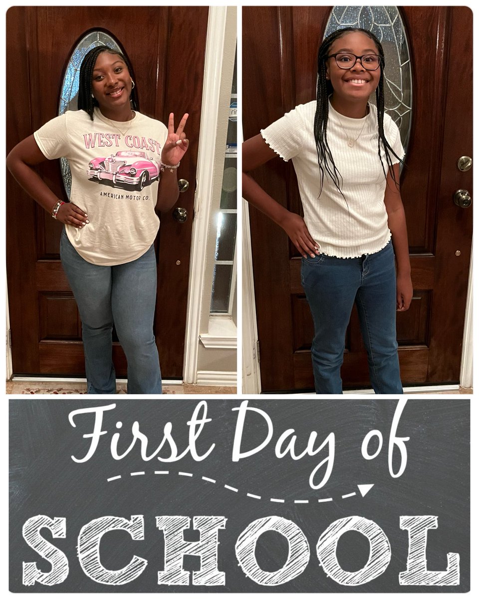 KristalWashin16's tweet photo. First day of middle and high school  for my girls🥹 praying for a safe and successful school year!💗📚🏫 ✏️#Classof2026Loading #NewChapter #SpringScholars #ProudParents https://t.co/CX14XjUZRr