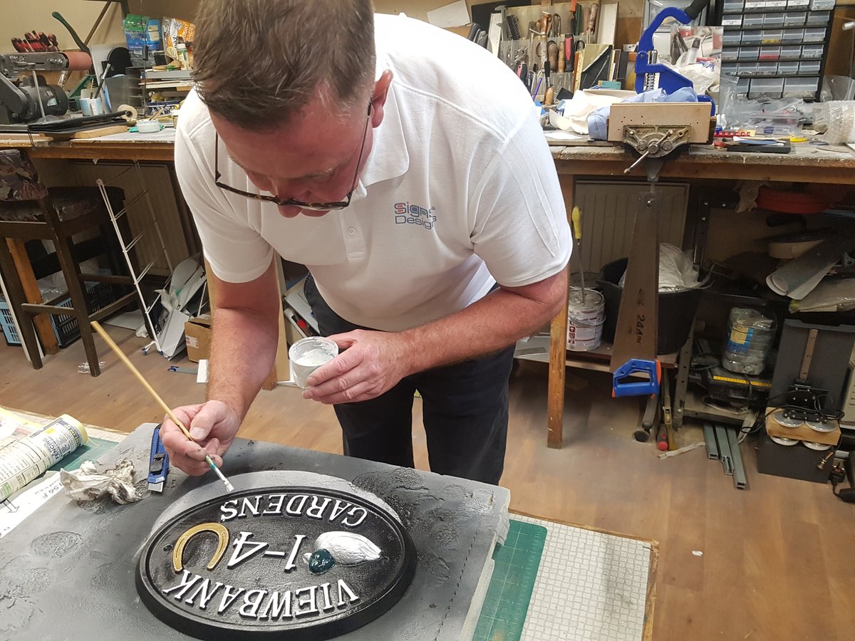 signsofperth's tweet image. An unusual request to restore an existing sign. This cast sign was corroded, so was cleaned up, repainted and brought back to its former glory. #signshop