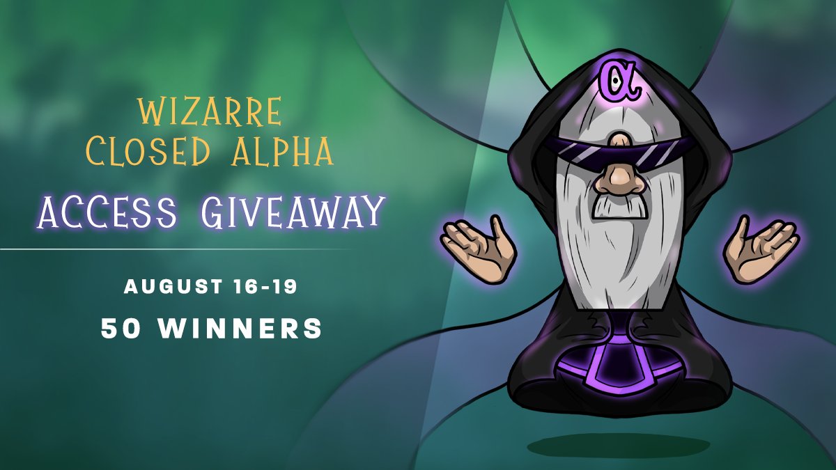 WizarreGame's tweet photo. 🔥 GIVING AWAY 50 ACCESSES TO THE #WIZARRE CLOSED ALPHA! 🔥

To enter:

1⃣ Follow @WizarreGame on Twitter
2⃣ Retweet this tweet
3⃣ Fill in the form: https://t.co/FVQdak1CGO

Winners will be announced on Friday, August 19 🧙‍♂️🪄✨

Good luck 😉 https://t.co/wv60NL0ksT